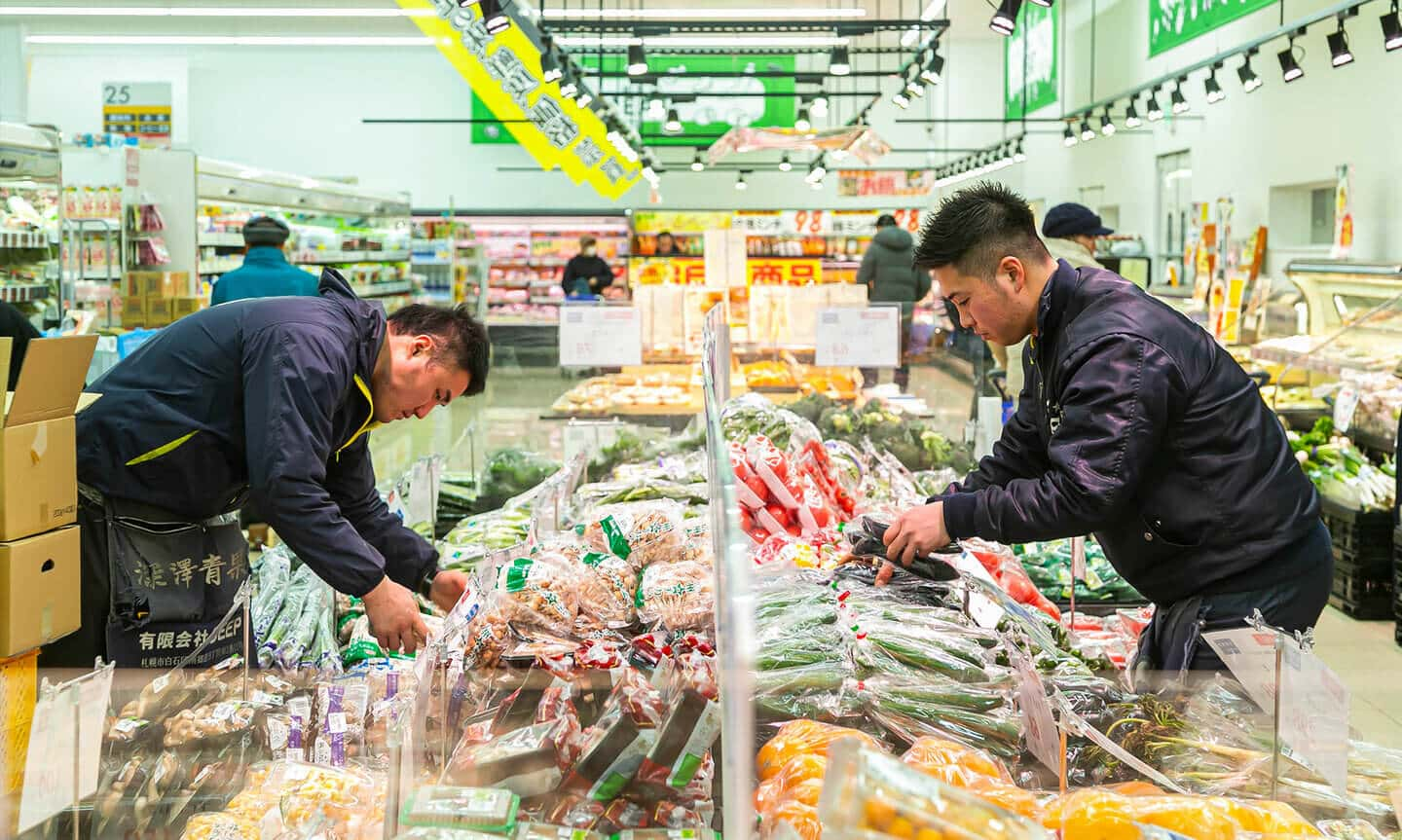 効果的な野菜陳列