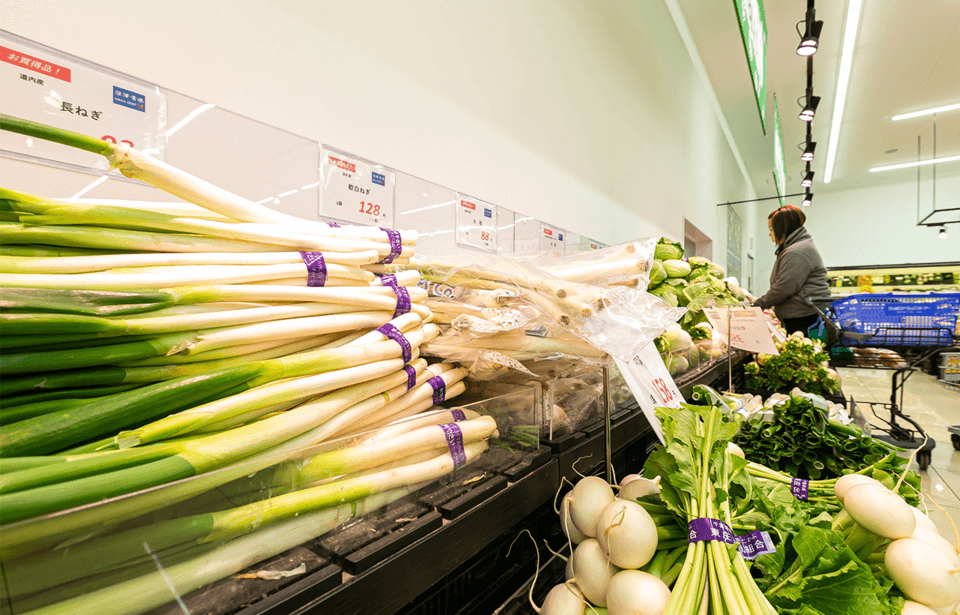 豊富な種類の野菜